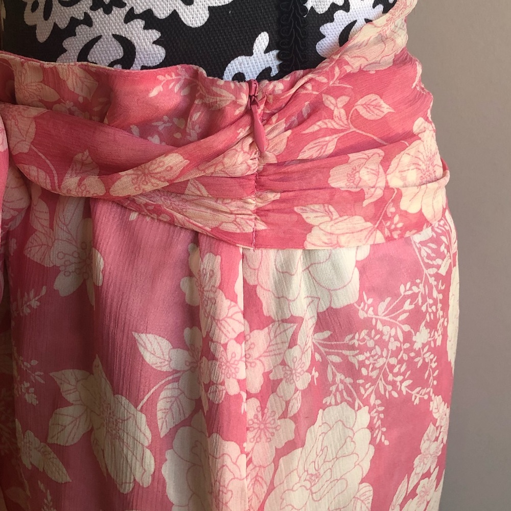 ❤️BNWT❤️ JOIE Pink Ivory Silk Vintage Floral Skirt - Picture 10 of 16